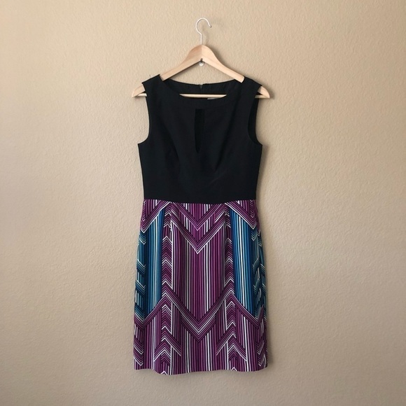 Trina Turk chevron coda dress in multi - Picture 3 of 7